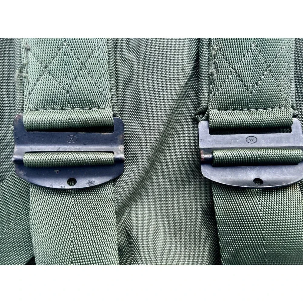 1990s US Military OD Green Sea Bag Backpack Duffel Camping Travel Surplus GI
